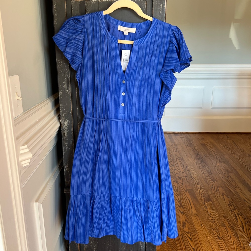 Loft royal blue dress. Size small NWT